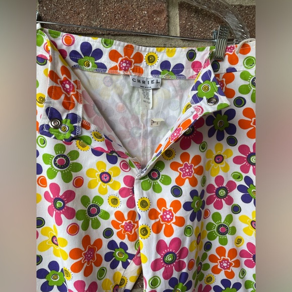 VTG Chriel Groovy Floral Pants Sz L  NWT - Picture 6 of 11